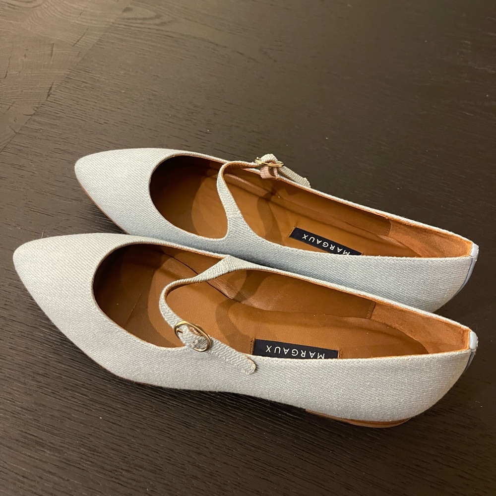 NEVER WORN Margaux Mary Janes in Denim